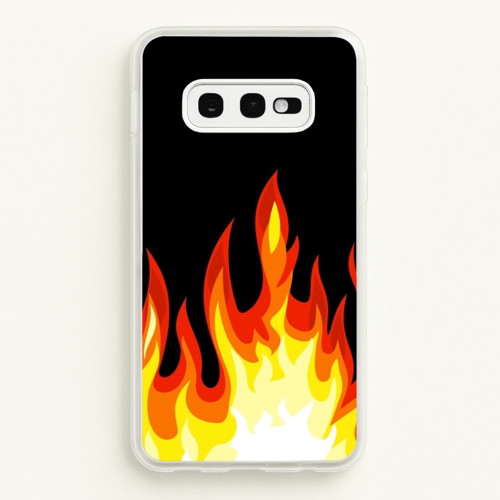 Black Flame - Phone Case for Galaxy S10e