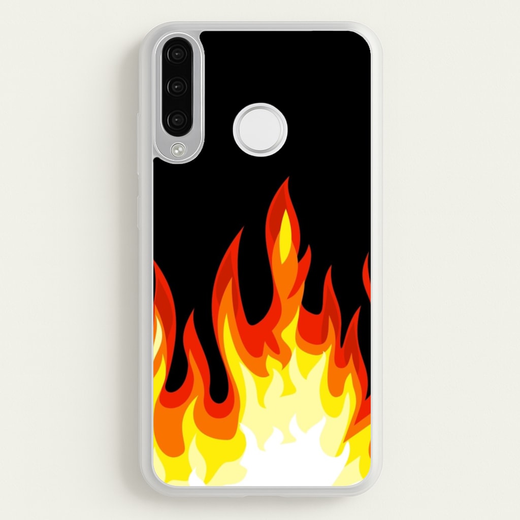 Black Flame - Phone Case for Huawei P30 Lite