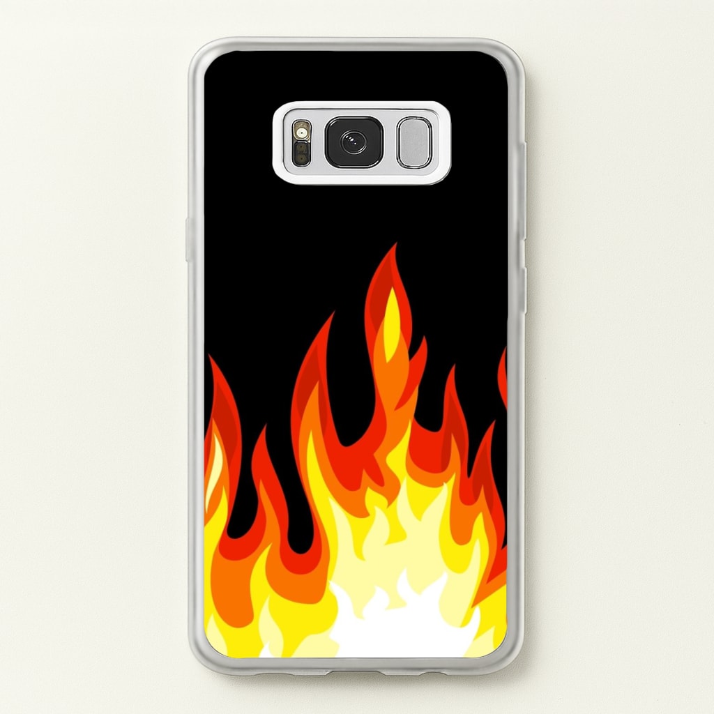 Black Flame - Phone Case for Galaxy S8