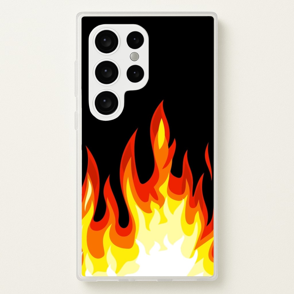 Black Flame - Phone Case for Galaxy S24 Ultra