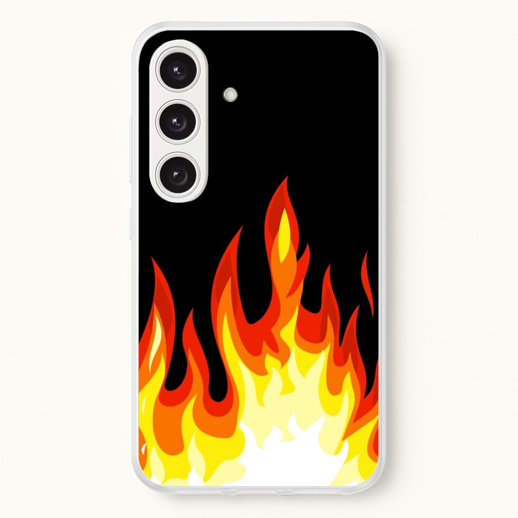 Black Flame - Phone Case for Galaxy S25