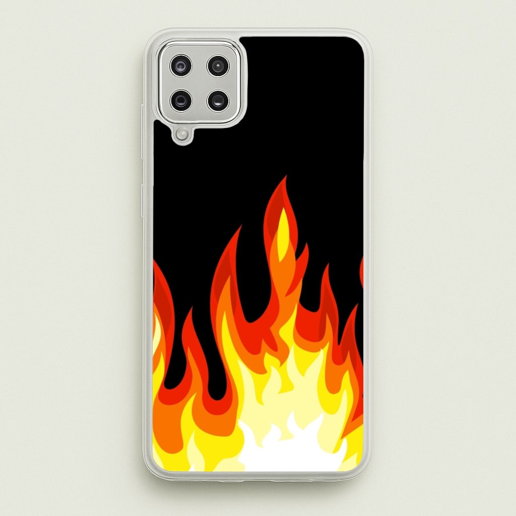 Black Flame - Phone Case for Galaxy A12