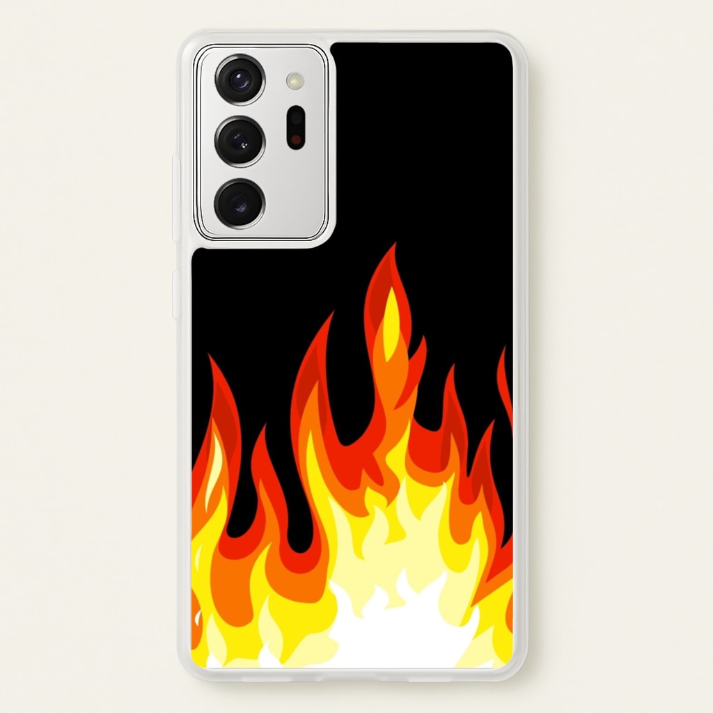 Black Flame - Phone Case for Galaxy Note 20 Ultra