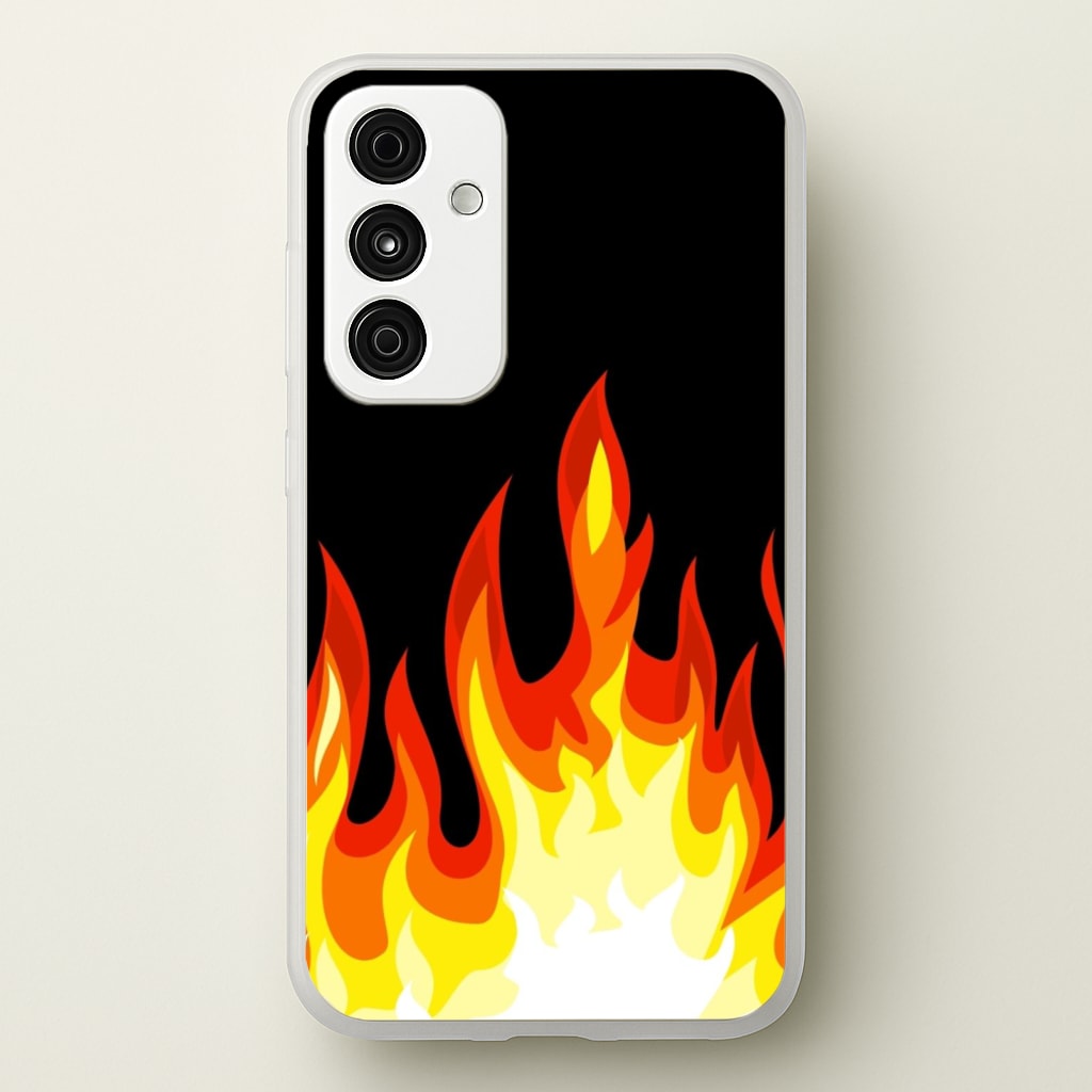 Black Flame - Phone Case for Galaxy A55