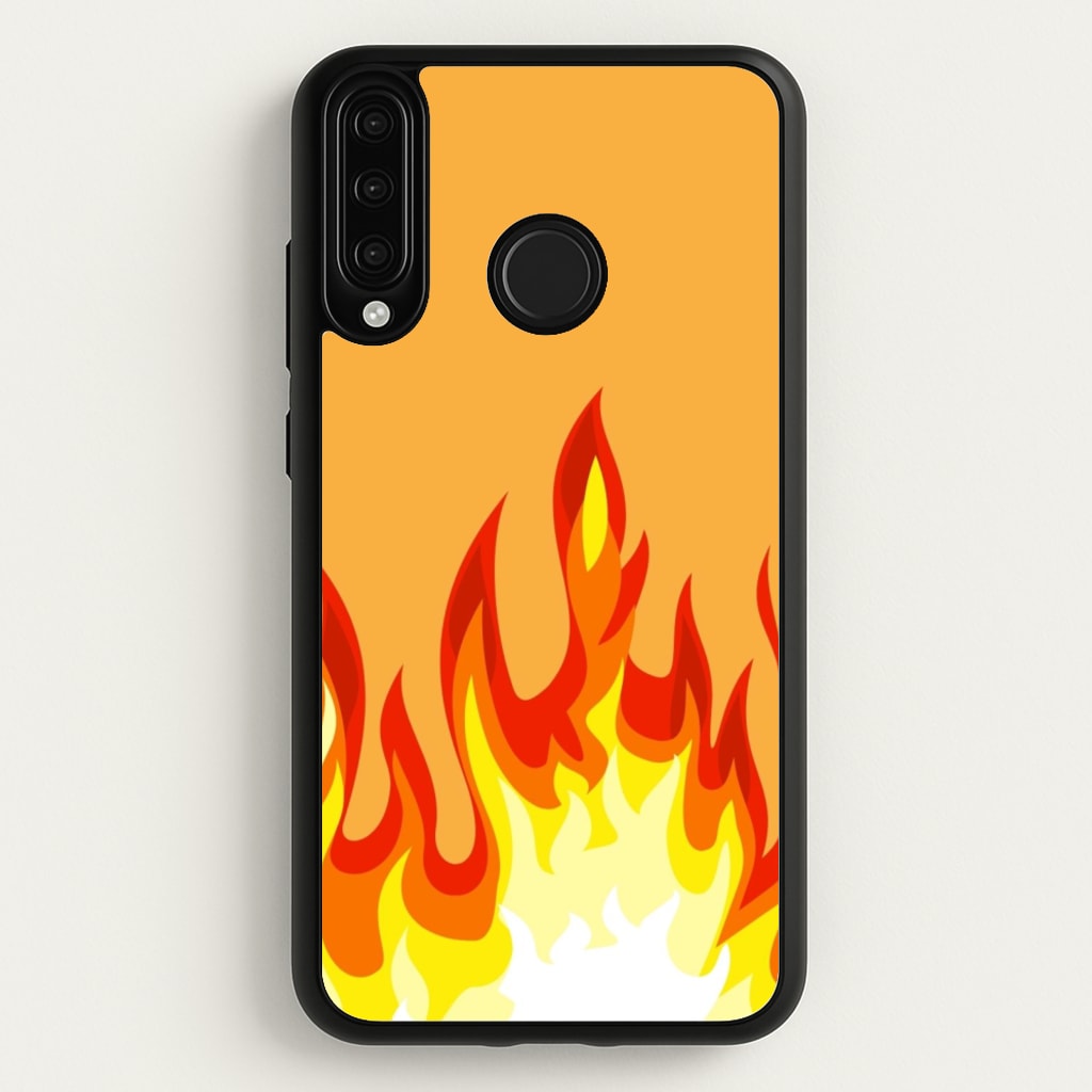 Orange Flame - Flame Phone Case for Huawei P30 Lite