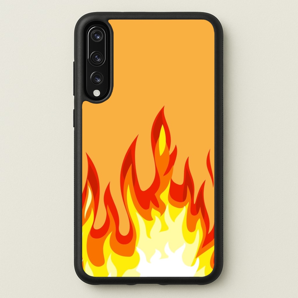 Orange Flame - Flame Phone Case for Huawei P20 Pro
