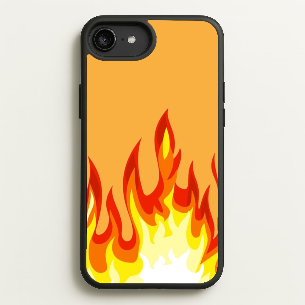 Orange Flame - Flame Phone Case for iPhone 6 Plus / 7 Plus / 8 Plus