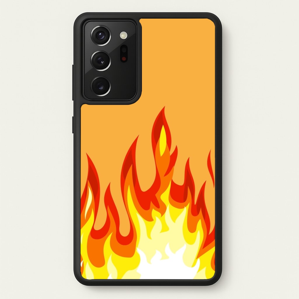 Orange Flame - Flame Phone Case for Galaxy Note 20 Ultra
