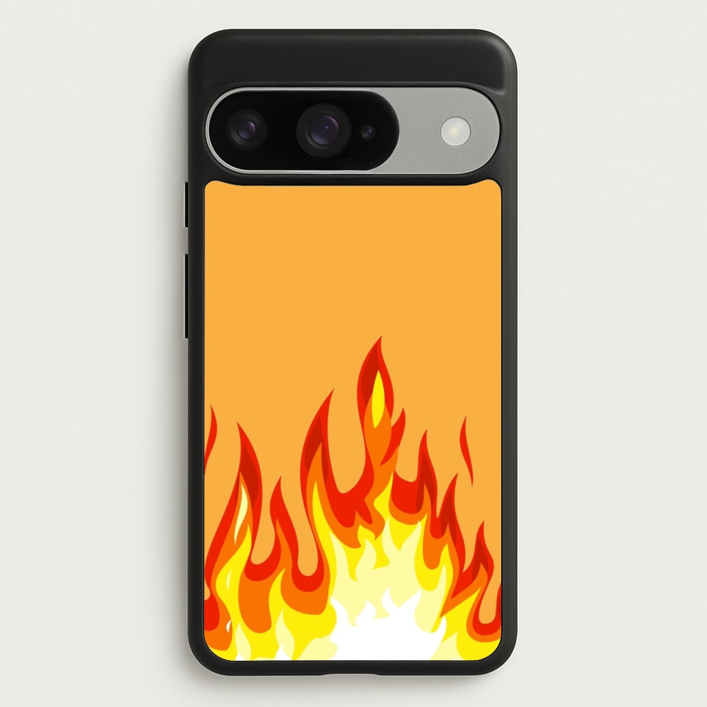 Orange Flame Phone Case for Google Pixel 10 / 10 Pro