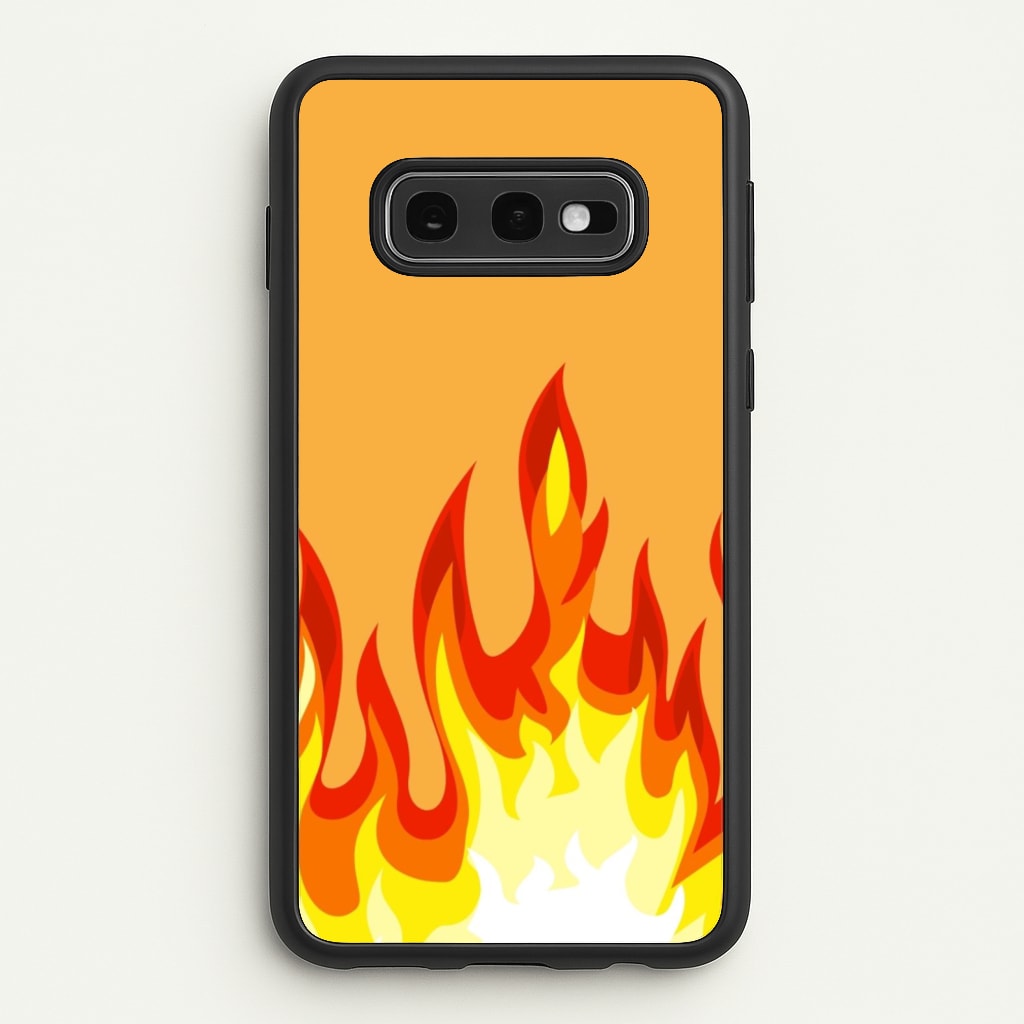 Orange Flame - Flame Phone Case for Galaxy S10e