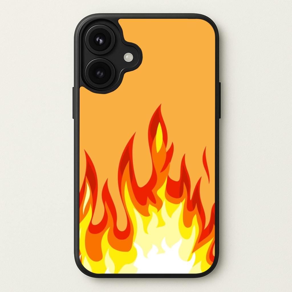 Orange Flame Phone Case for iPhone 17