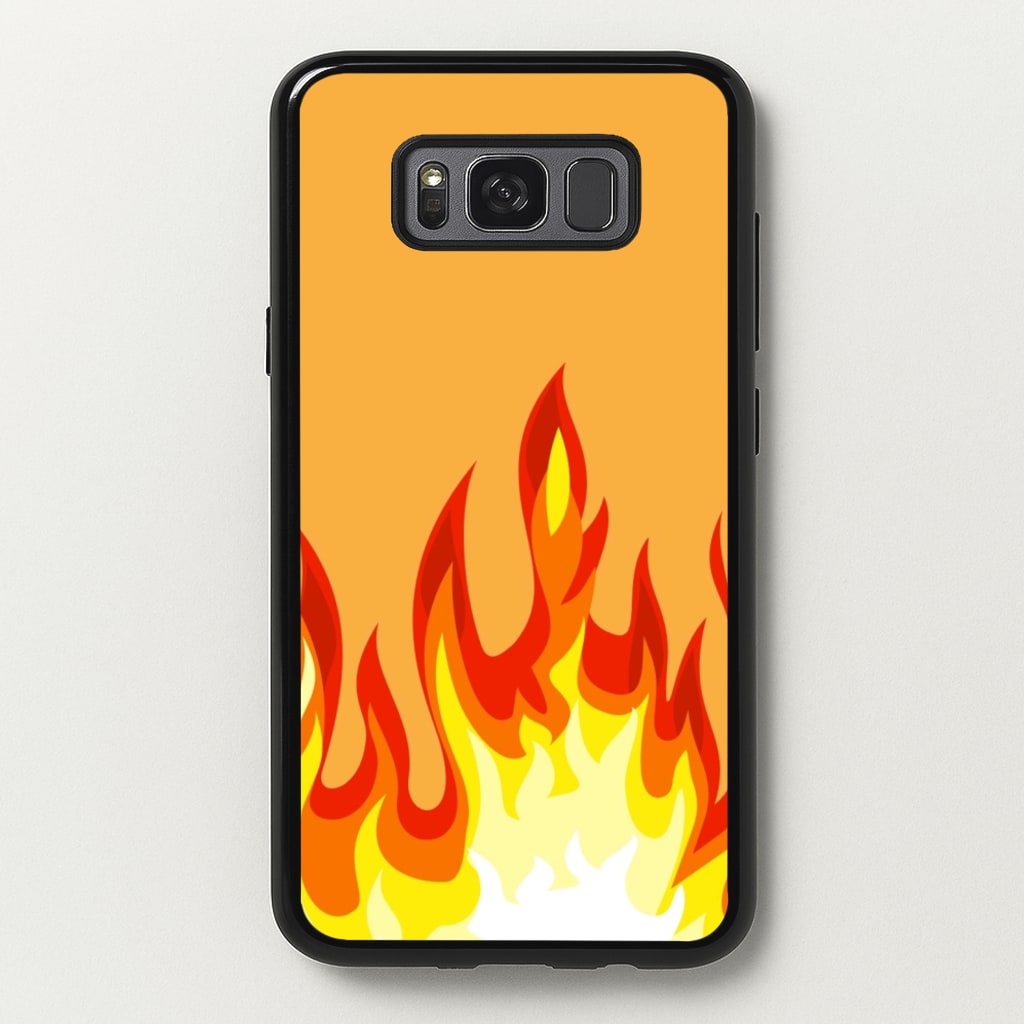Orange Flame - Flame Phone Case for Galaxy S8 Plus