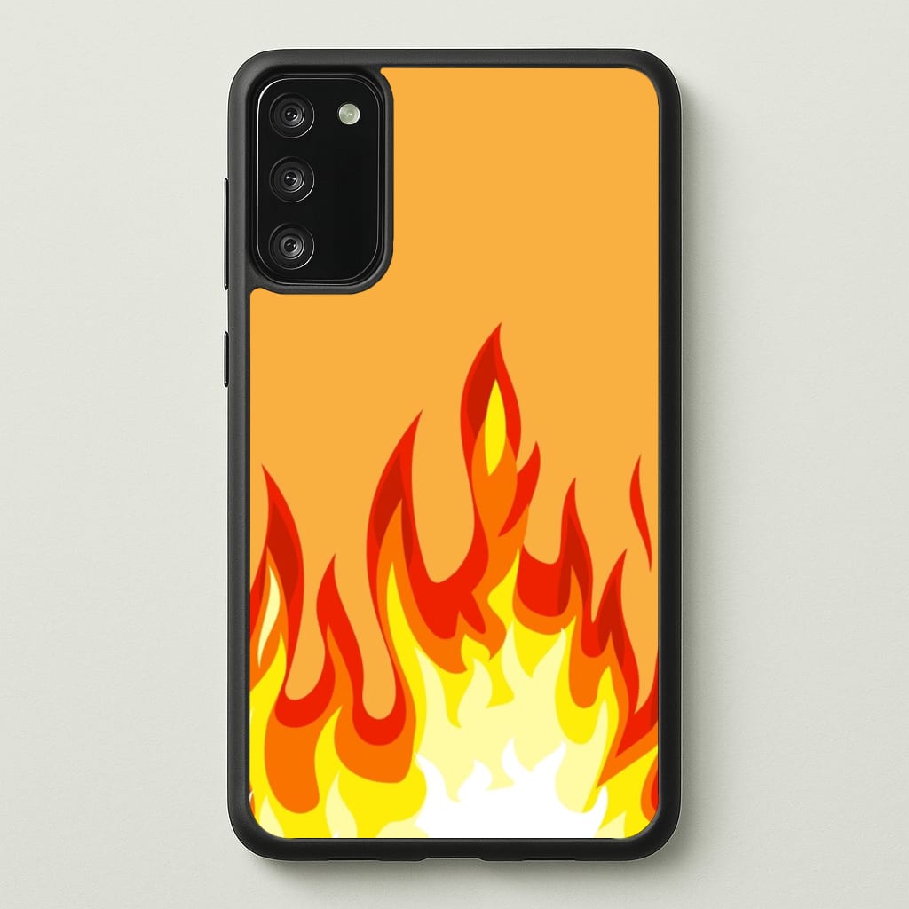 Orange Flame - Flame Phone Case for Galaxy S20FE