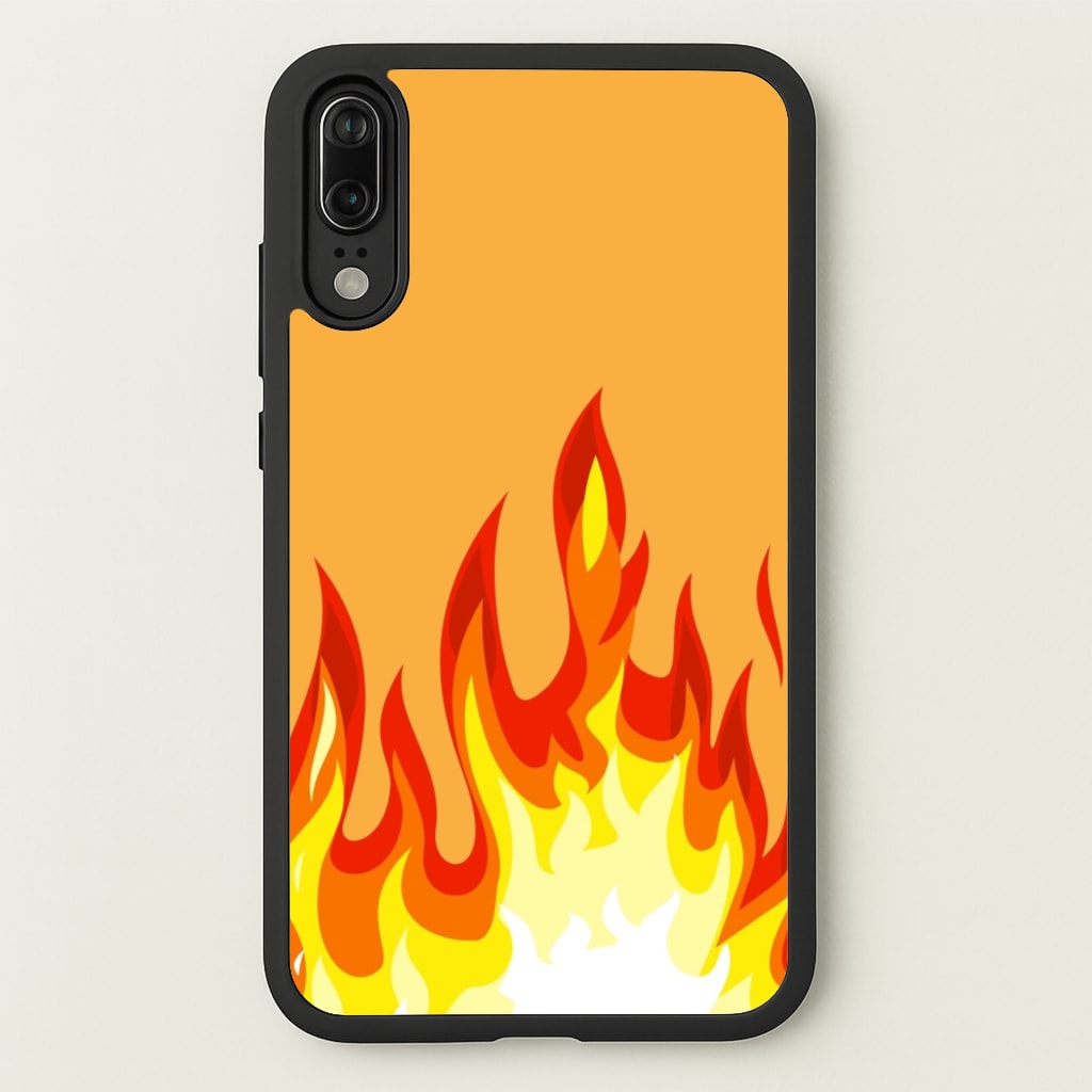 Orange Flame - Flame Phone Case for Huawei P20
