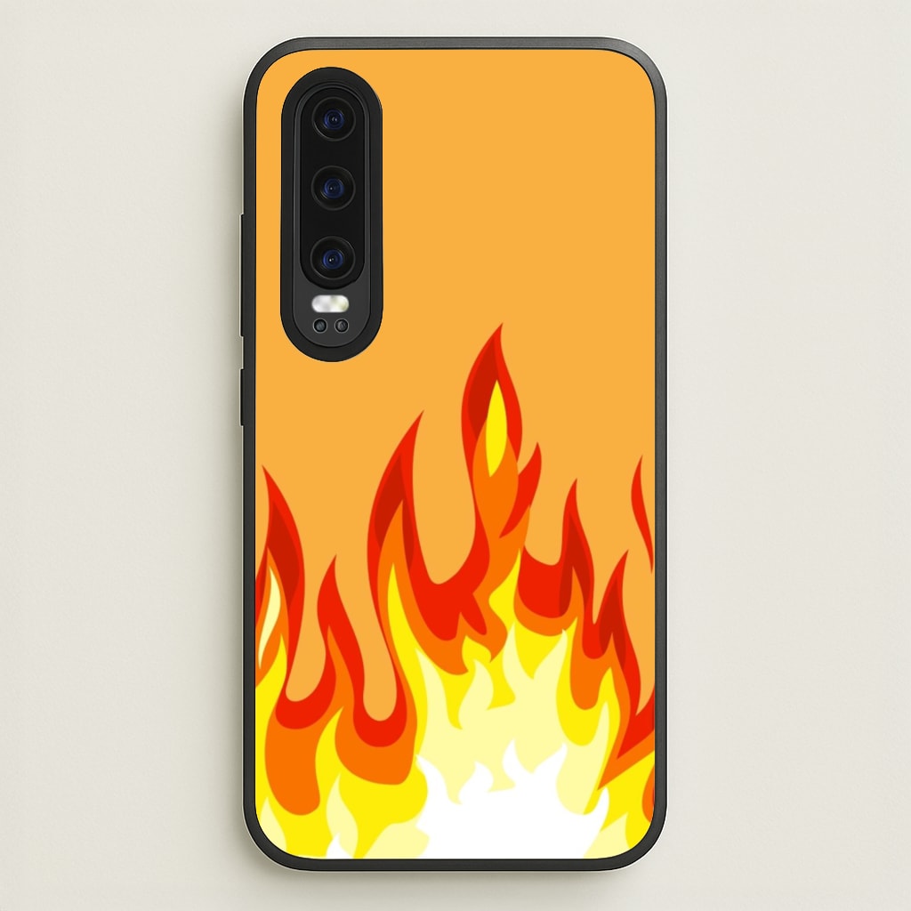 Orange Flame - Flame Phone Case for Huawei P30