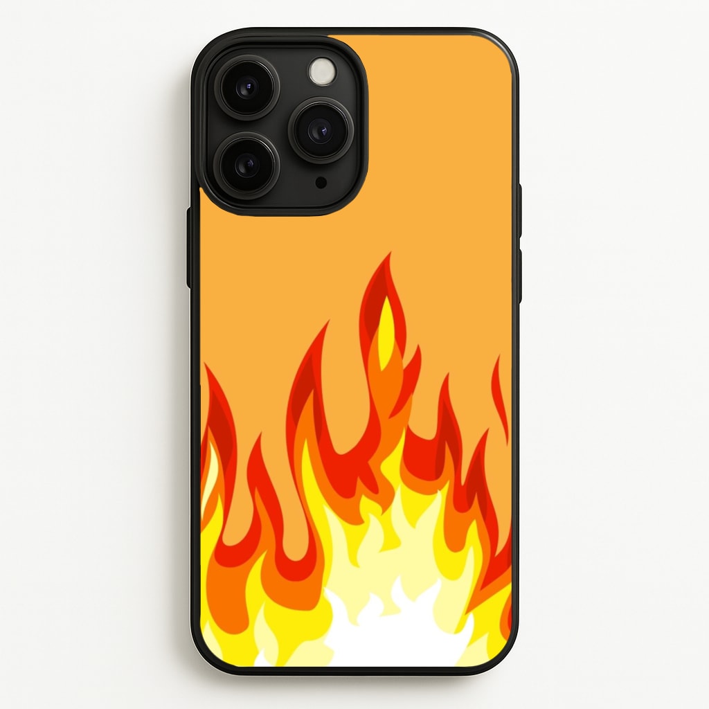 Orange Flame - Flame Phone Case for iPhone 11 Pro Max