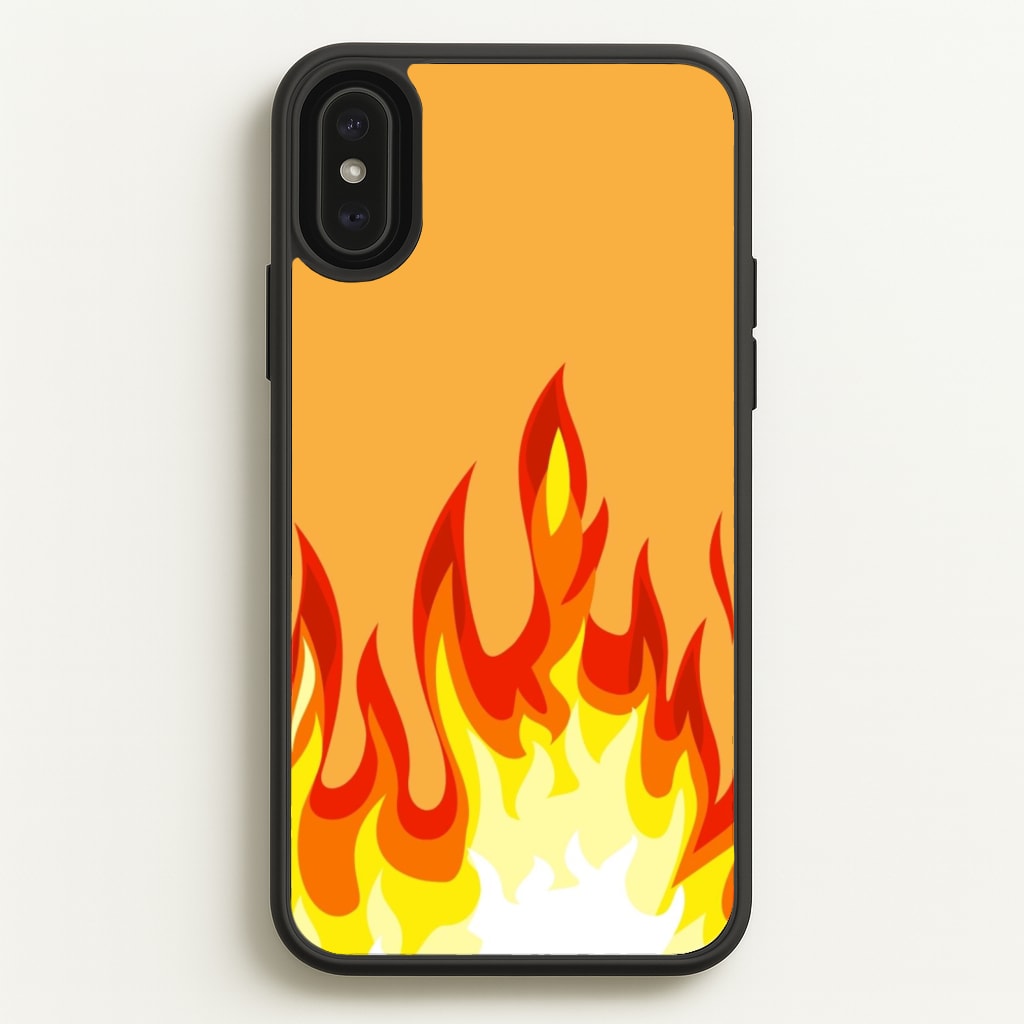 Orange Flame - Flame Phone Case for iPhone XS Max