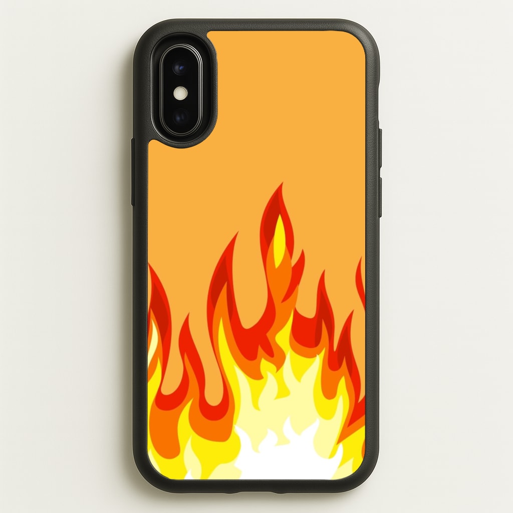 Orange Flame - Flame Phone Case for iPhone X / XS