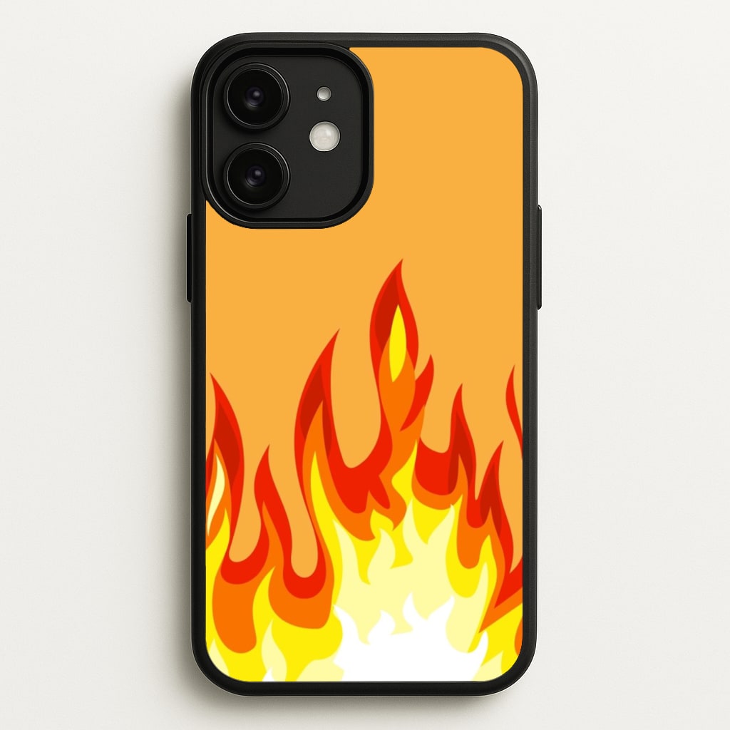 Orange Flame - Flame Phone Case for iPhone 11