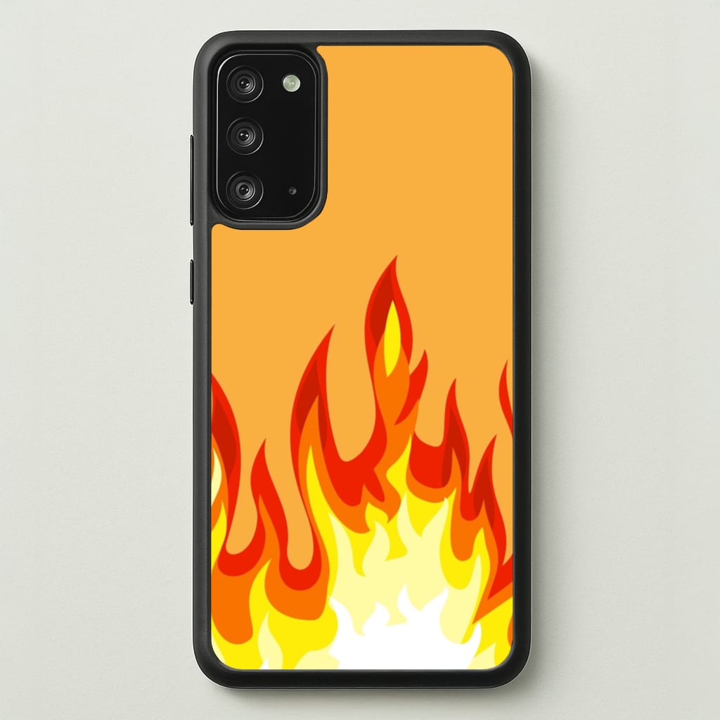 Orange Flame - Flame Phone Case for Galaxy Note 20