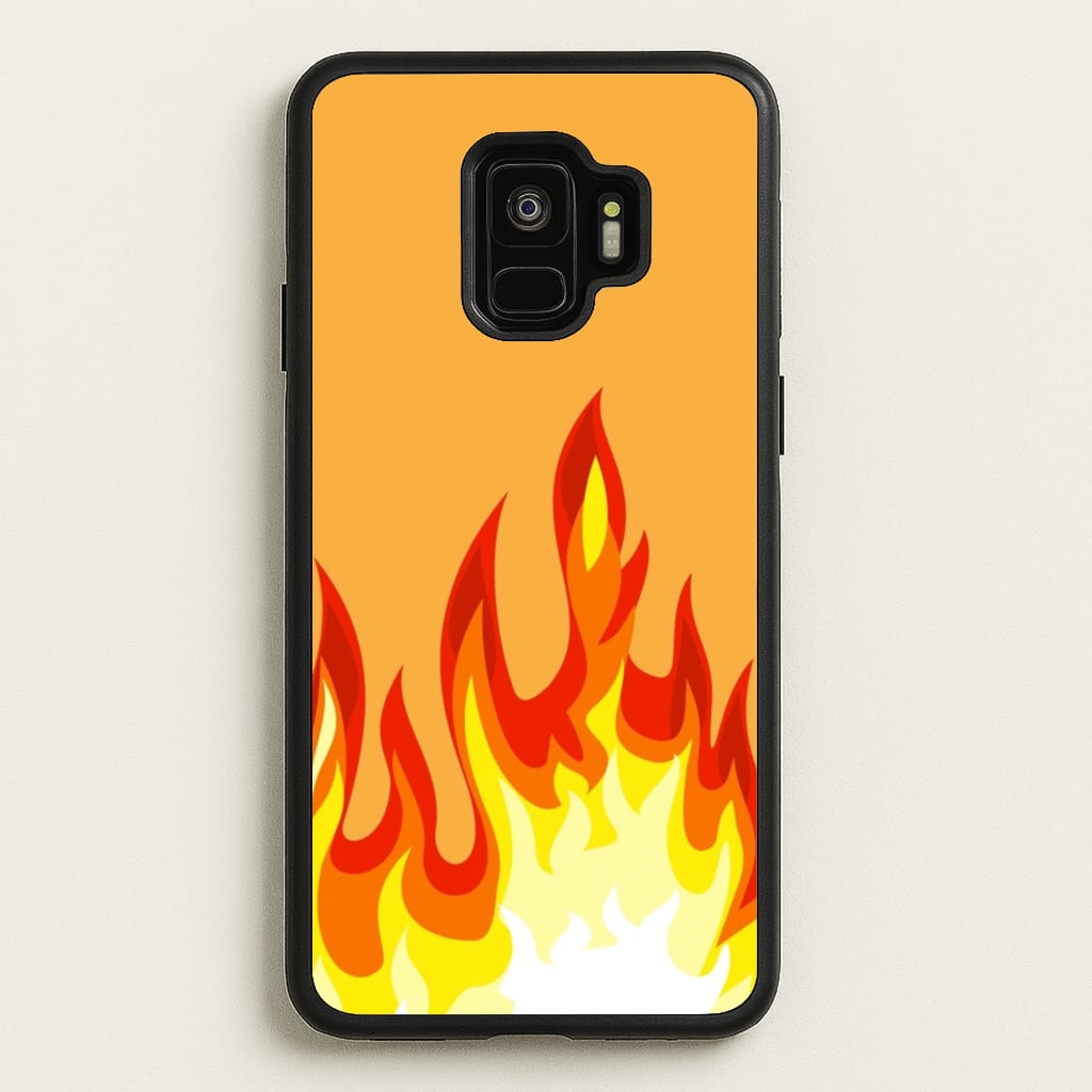 Orange Flame - Flame Phone Case for Galaxy S9