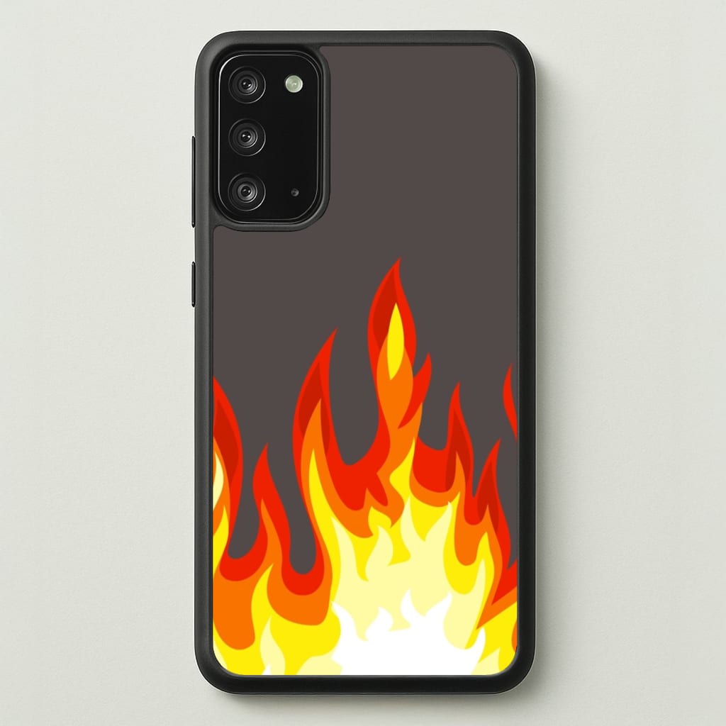 Grey Flame - Flame Phone Case for Galaxy Note 20