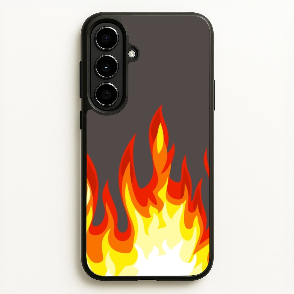 Grey Flame - Flame Phone Case for Galaxy A56