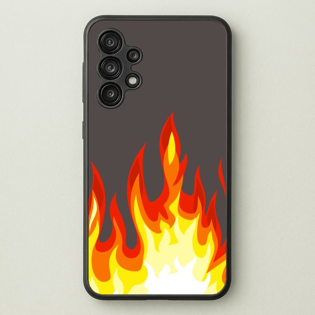 Grey Flame - Flame Phone Case for Galaxy A13