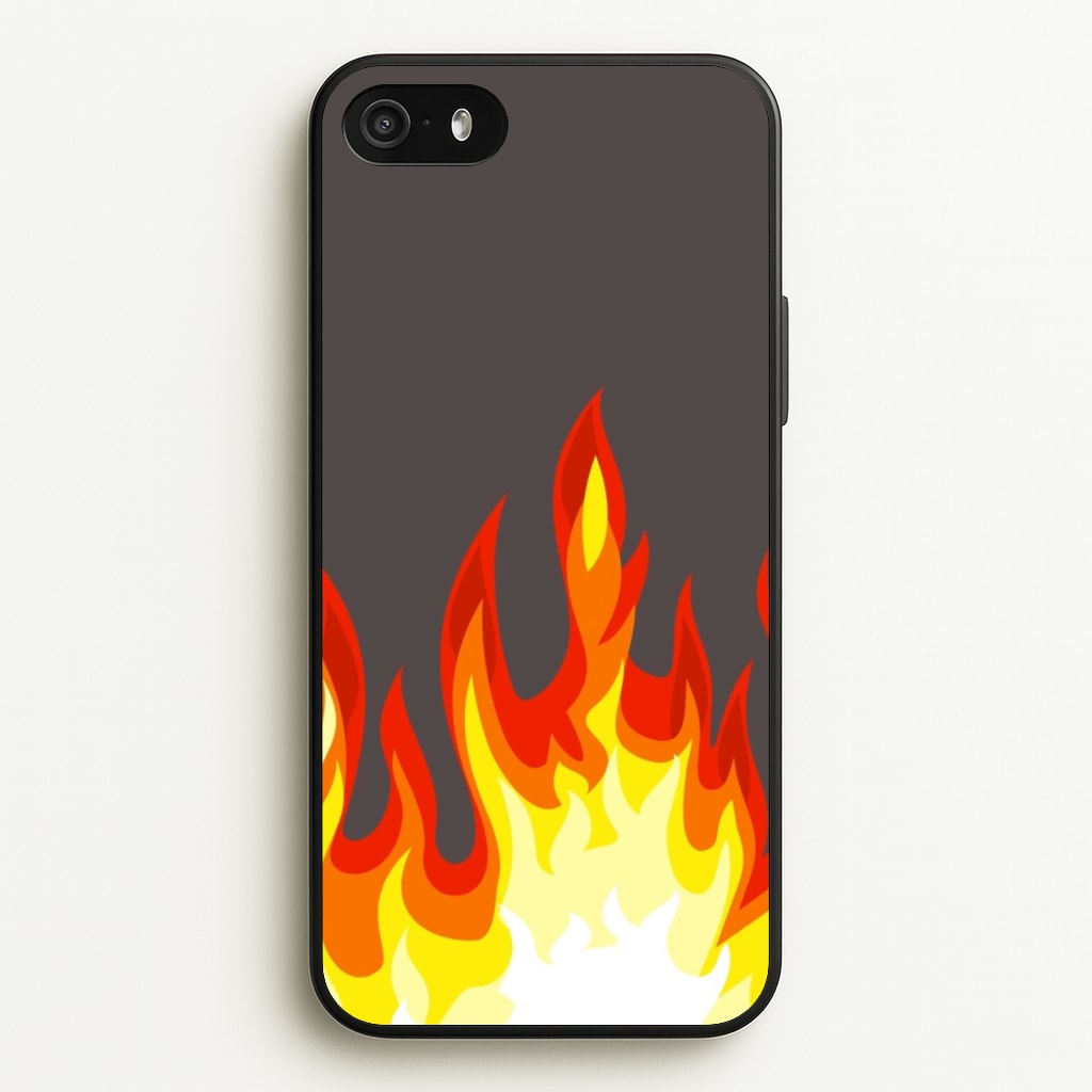Grey Flame - Flame Phone Case for iPhone 5 / 5s / SE 2016