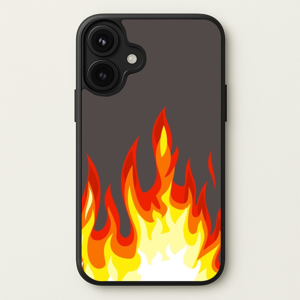 Grey Flame Phone Case for iPhone 17
