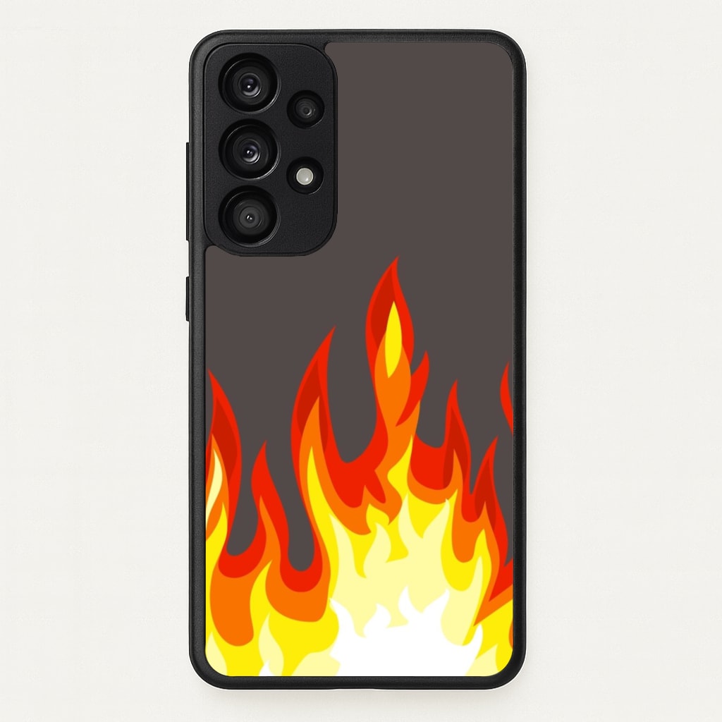 Grey Flame - Flame Phone Case for Galaxy A33
