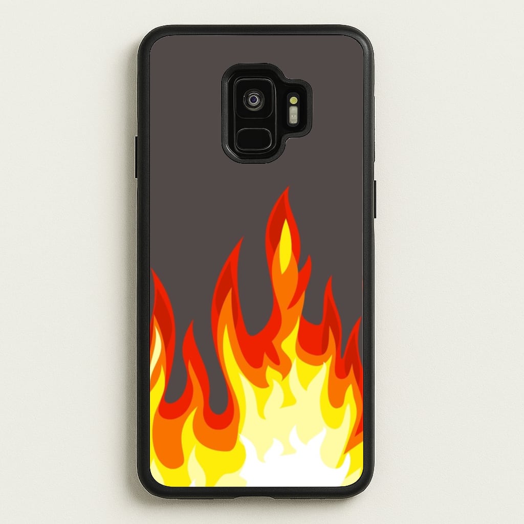 Grey Flame - Flame Phone Case for Galaxy S9