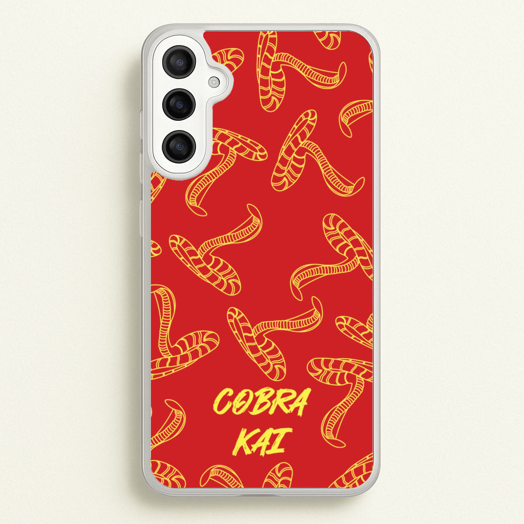 Snake Collage - Cobra Kai Phone Case for Galaxy A34