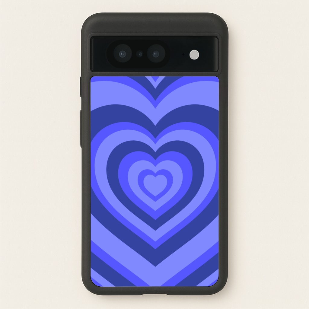 Blue - Colourful Hearts - Colourful Hearts Phone Case for Google Pixel 8