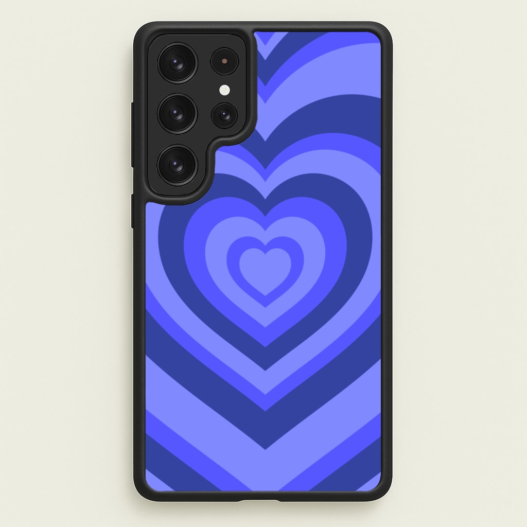 Blue - Colourful Hearts - Colourful Hearts Phone Case for Galaxy S22 Ultra