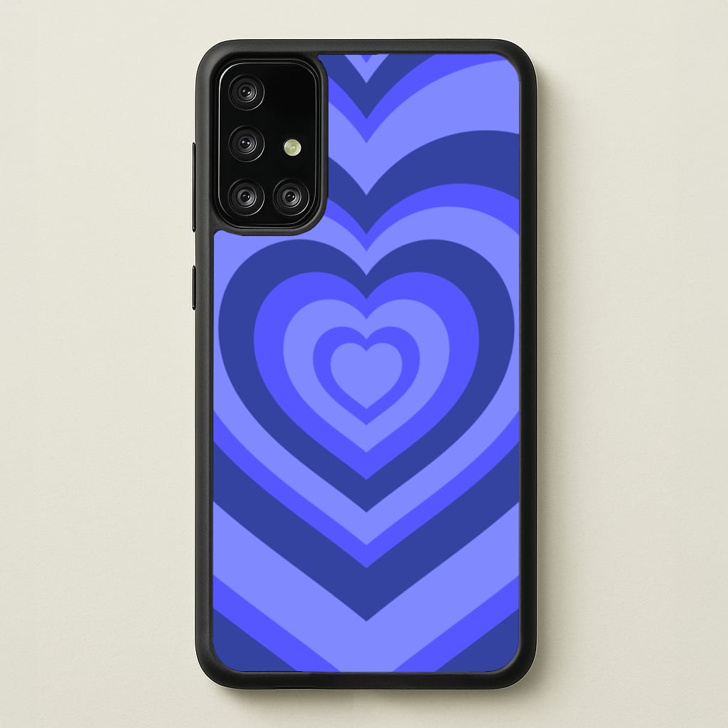 Blue - Colourful Hearts - Colourful Hearts Phone Case for Galaxy A71