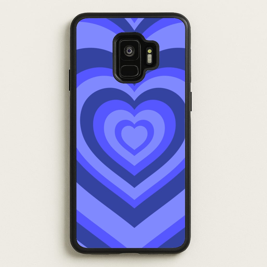 Blue - Colourful Hearts - Colourful Hearts Phone Case for Galaxy S9