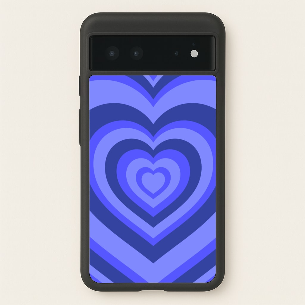 Blue - Colourful Hearts - Colourful Hearts Phone Case for Google Pixel 6