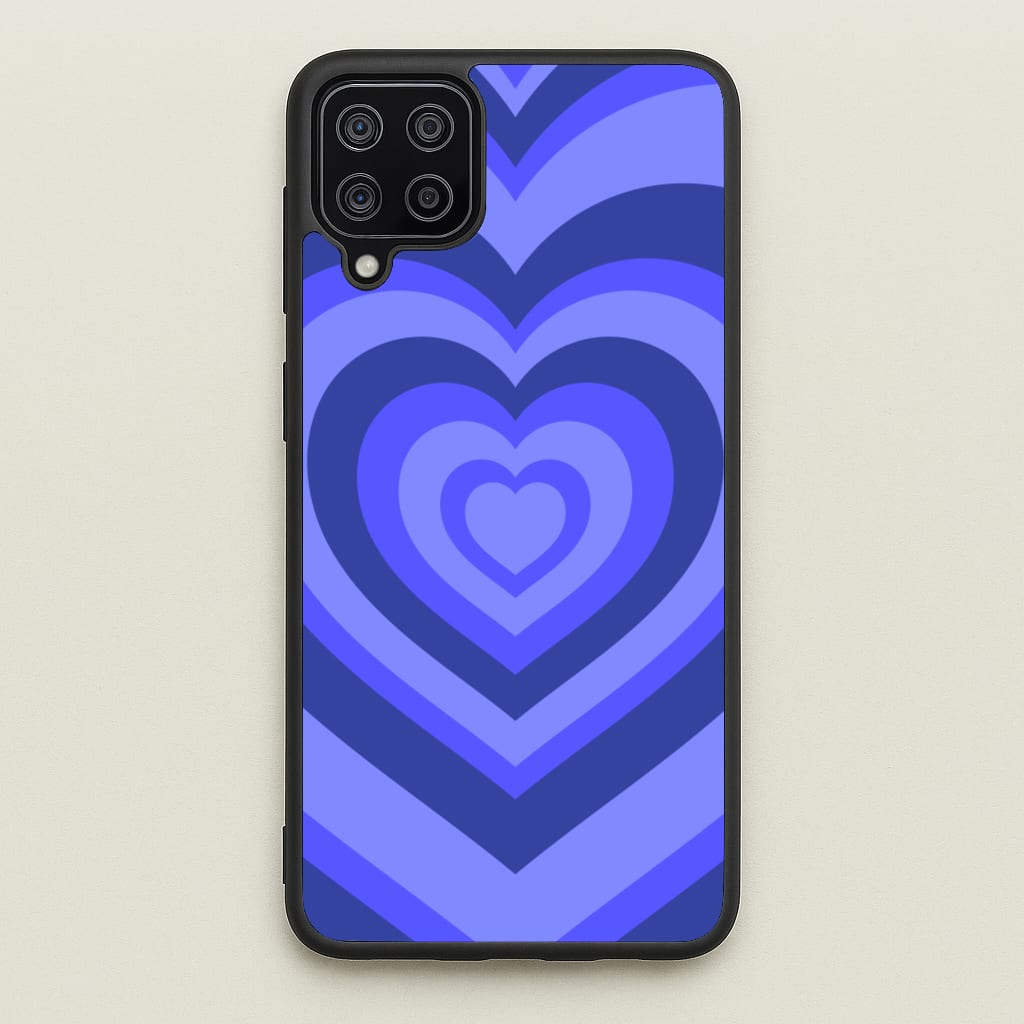 Blue - Colourful Hearts - Colourful Hearts Phone Case for Galaxy A12