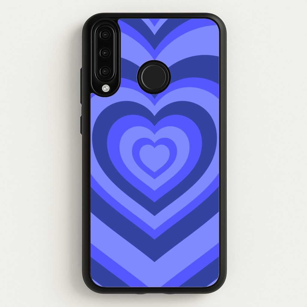 Blue - Colourful Hearts - Colourful Hearts Phone Case for Huawei P30 Lite