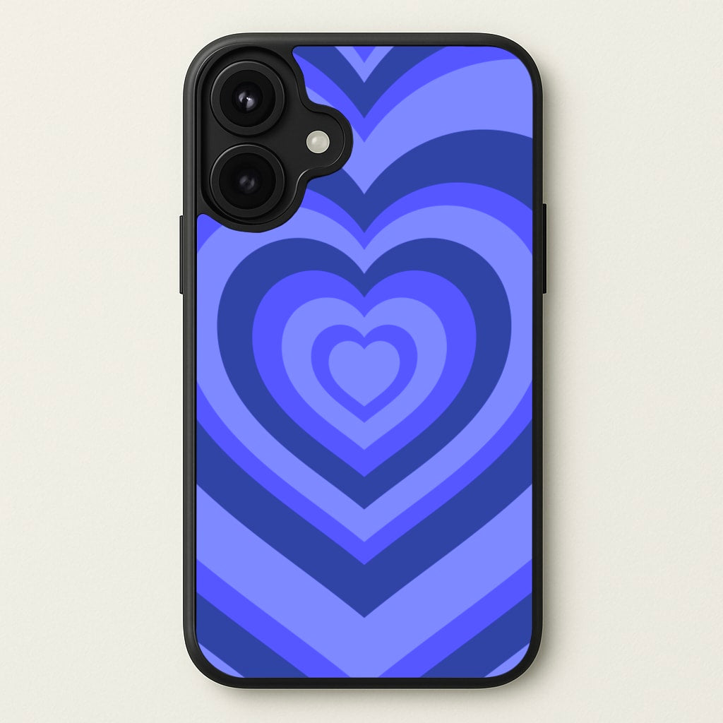 Blue - Colourful Hearts Phone Case for iPhone 17