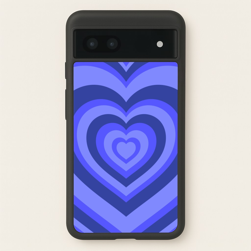 Blue - Colourful Hearts - Colourful Hearts Phone Case for Google Pixel 7a