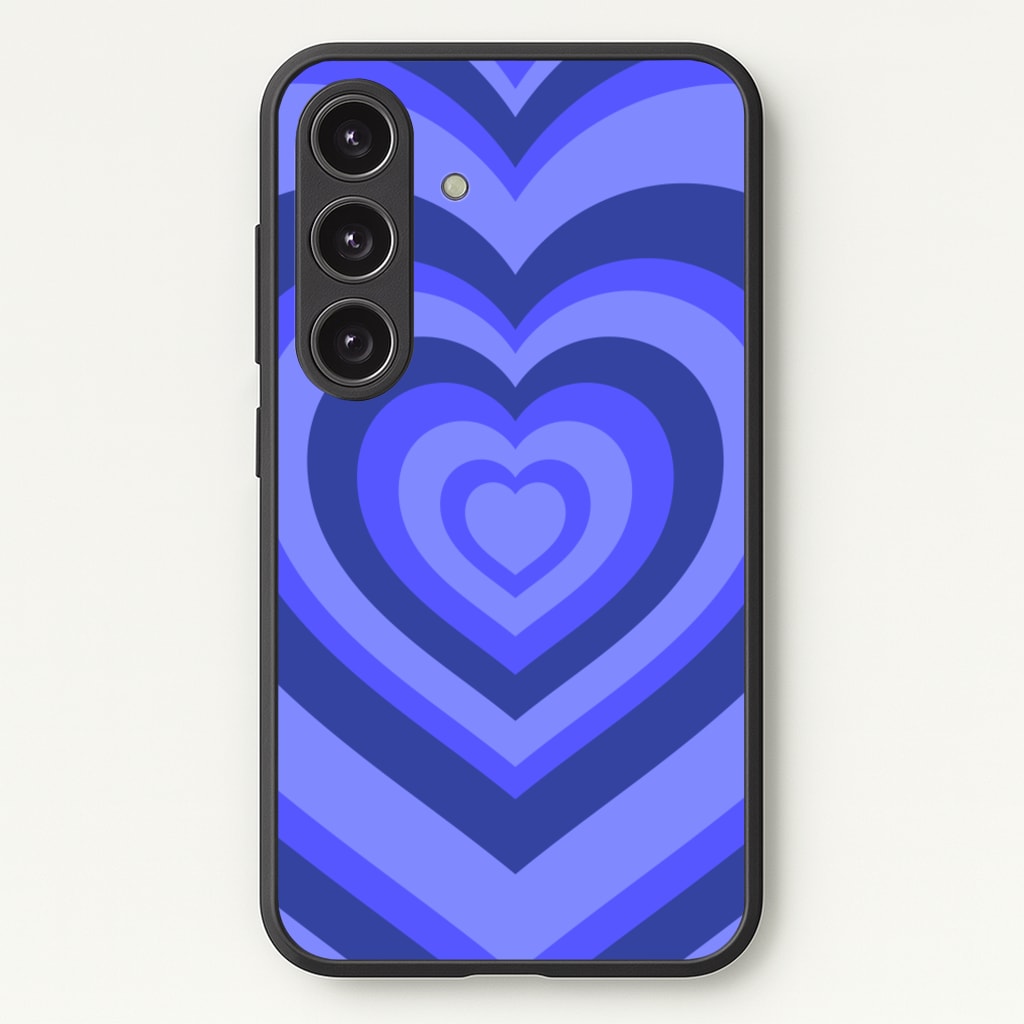 Blue - Colourful Hearts - Colourful Hearts Phone Case for Galaxy S25 Plus