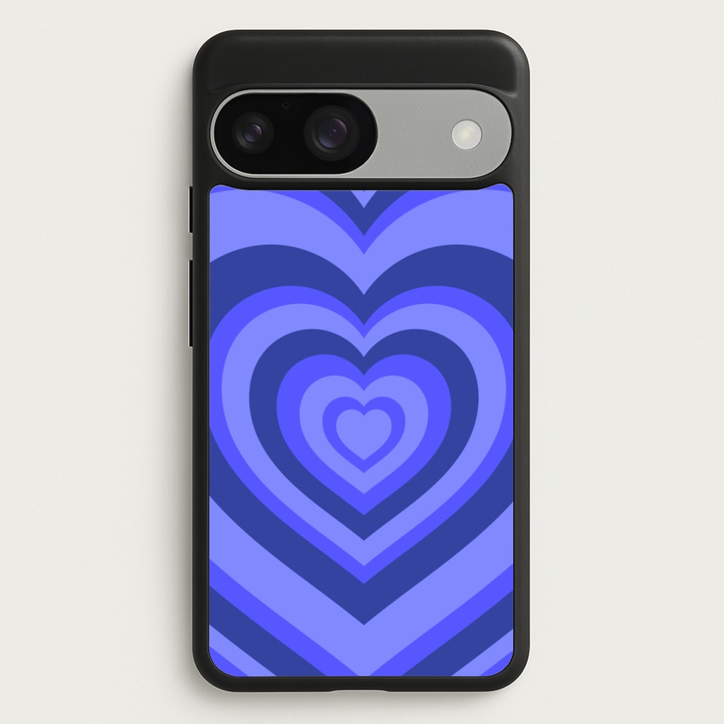 Blue - Colourful Hearts - Colourful Hearts Phone Case for Google Pixel 9 / 9 Pro