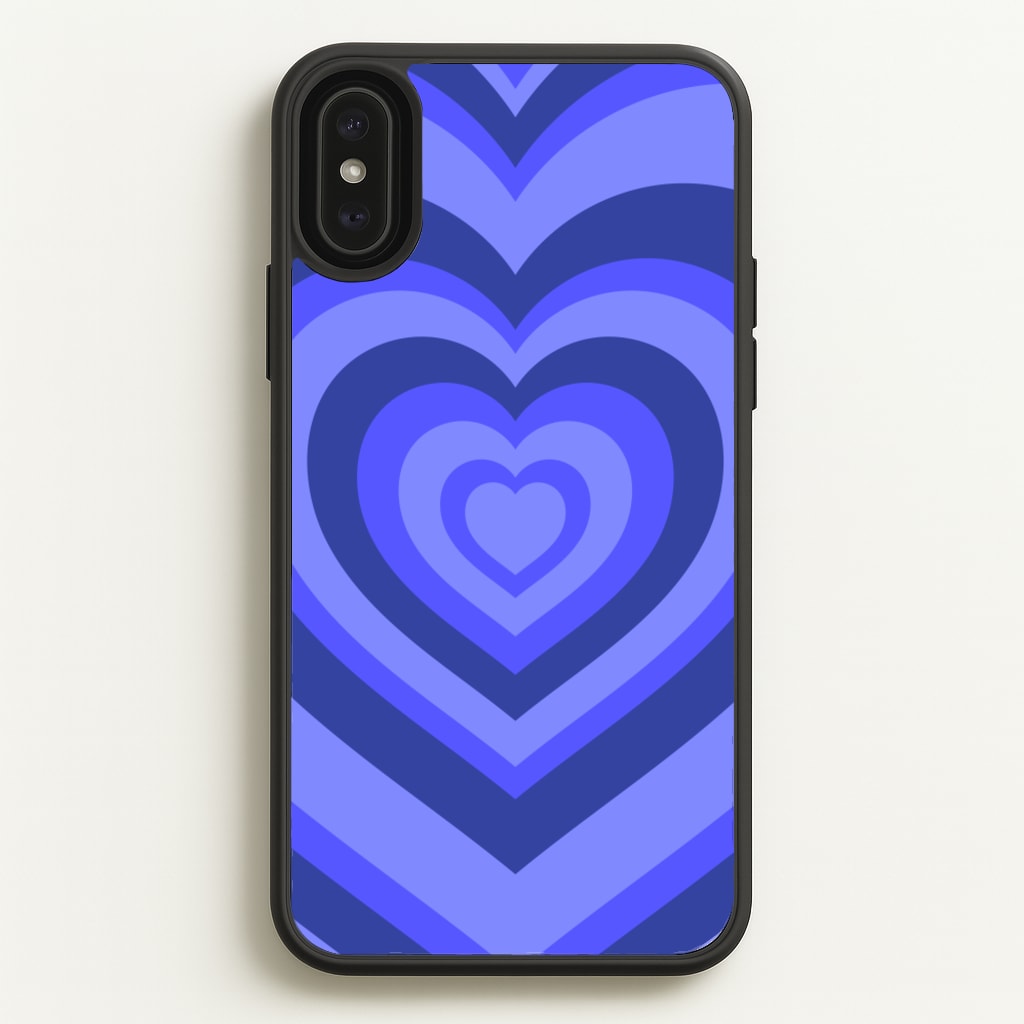 Blue - Colourful Hearts - Colourful Hearts Phone Case for iPhone XS Max