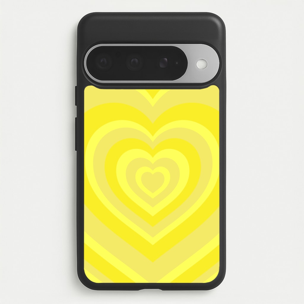 Yellow - Colourful Hearts Phone Case for Google Pixel 10 Pro XL