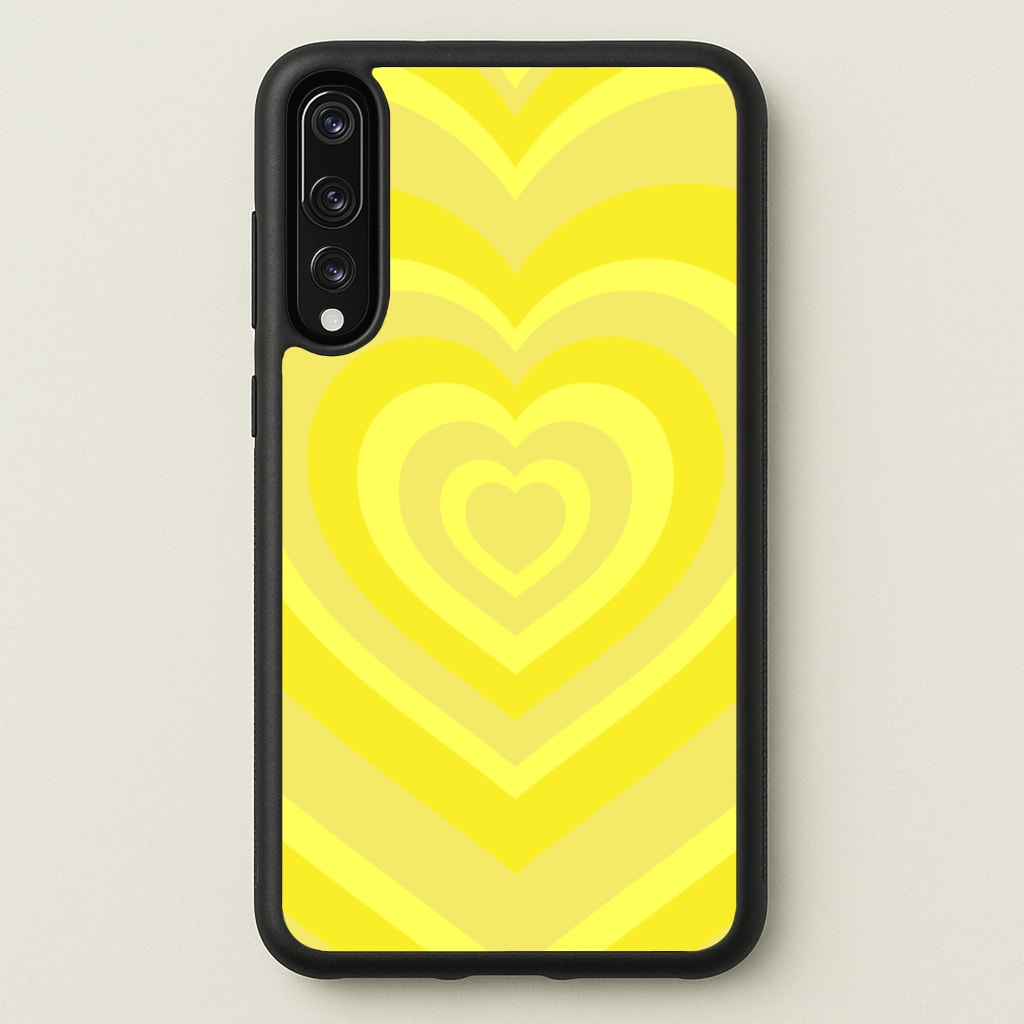 Yellow - Colourful Hearts - Colourful Hearts Phone Case for Huawei P20 Pro