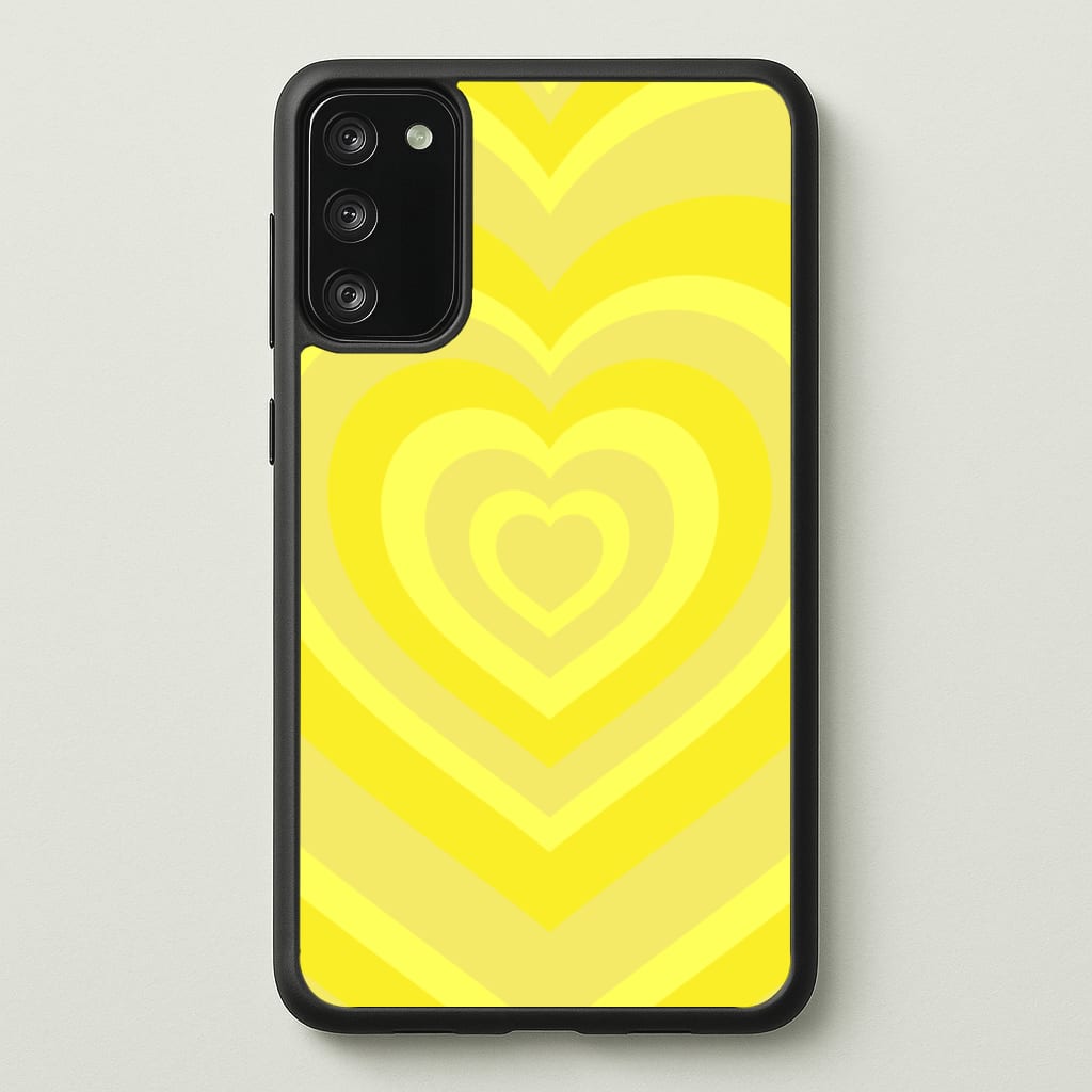 Yellow - Colourful Hearts - Colourful Hearts Phone Case for Galaxy S20