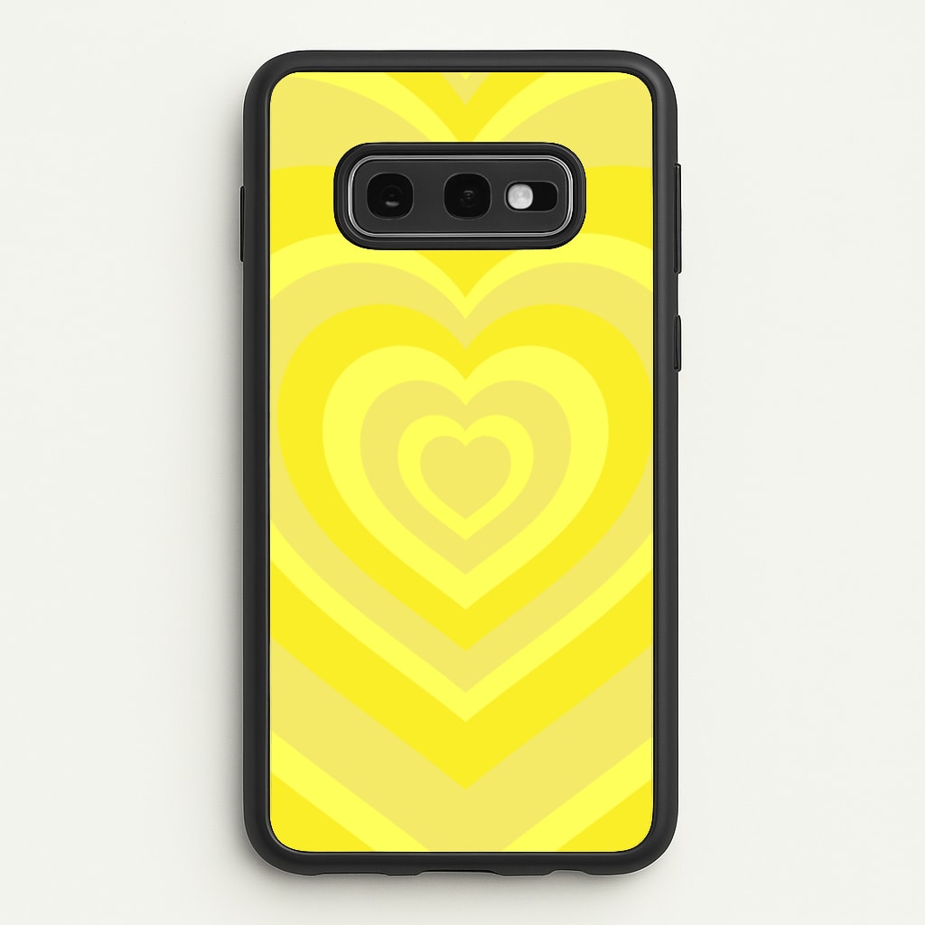 Yellow - Colourful Hearts - Colourful Hearts Phone Case for Galaxy S10e