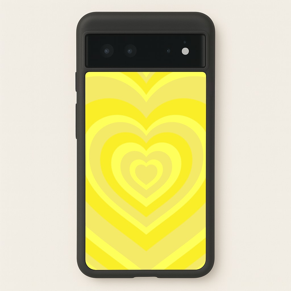 Yellow - Colourful Hearts - Colourful Hearts Phone Case for Google Pixel 6